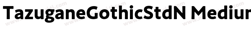 TazuganeGothicStdN Medium字体转换